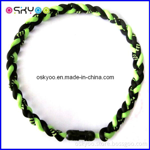 Personalized Monster Titanium Sport Germanium Rope Energy Necklaces